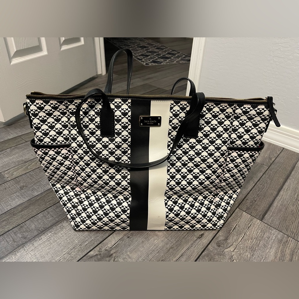 Kate Spade Black and White XL Tote bag